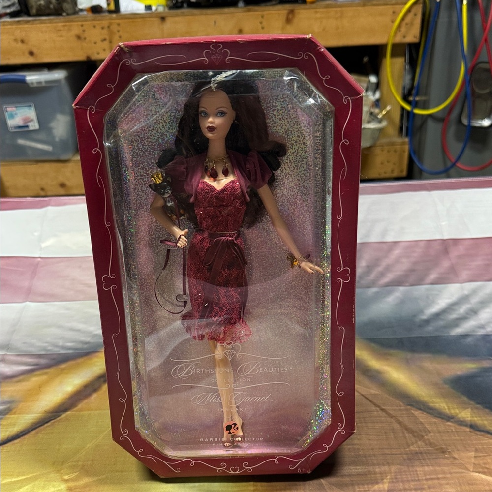 Barbie Burgundy Dress Doll